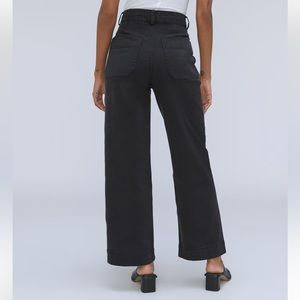 Everlane Black Cropped Wide Leg Pant